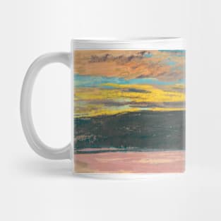 Aiguille and Porte d'Aval, Etretat, Sunset by Claude Monet Mug